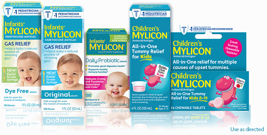 Mylicon product family, use as directed